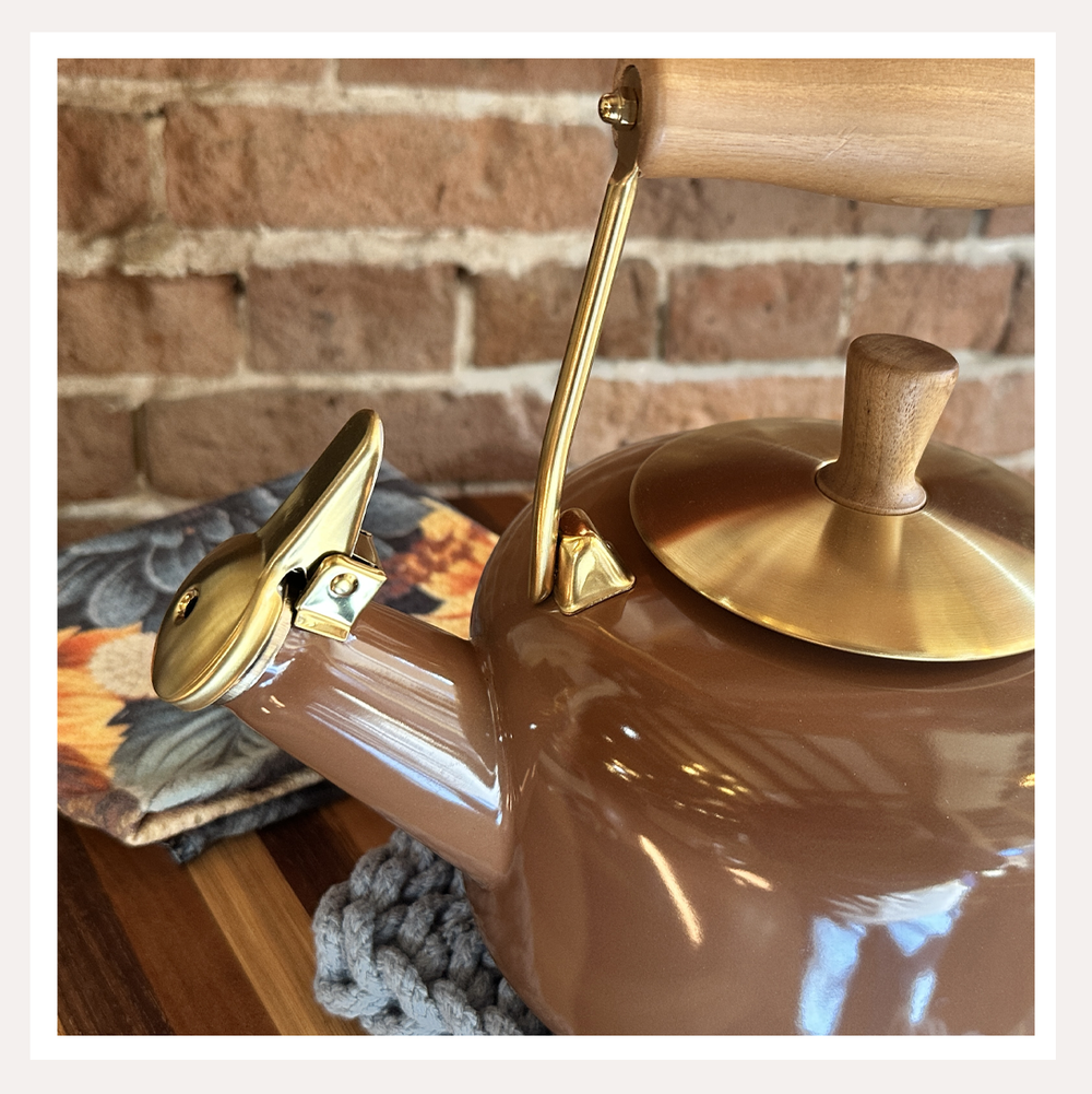 Sven Café Mocha Whistling Teakettle by Chantal — The Grateful Gourmet